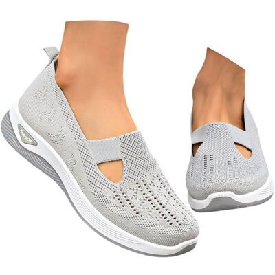 AUTREMENT Femme Confortable Ete Chaussures de Marche À Plateforme Antidérapante Basket Respirant Chaussures CHAUSSURES MULTISPORT Gris Gris Gris - Publicité AUTREMENT Femme Confortable Ete Chaussures de Marche À Plateforme Antidérapante Basket Respirant Chaussures CHAUSSURES MULTISPORT Gris Gris Gris - Publicité
