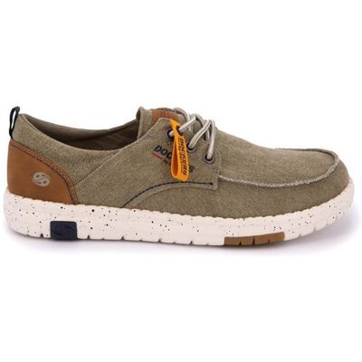 Baskets en toile kaki semelle tacheté Homme DOCKERS BY GERLI Vert - Publicité Baskets en toile kaki semelle tacheté Homme DOCKERS BY GERLI Vert - Publicité