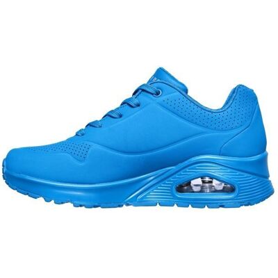 Skechers Uno Night Shades - Baskets basses femme bleu Air‑Cooled Memory Foam & semelle Skech‑Air visible Bleu - Publicité Skechers Uno Night Shades - Baskets basses femme bleu Air‑Cooled Memory Foam & semelle Skech‑Air visible Bleu - Publicité