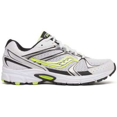 Baskets SAUCONY Ride Millennium blanches et jaunes Jaune - Publicité Baskets SAUCONY Ride Millennium blanches et jaunes Jaune - Publicité