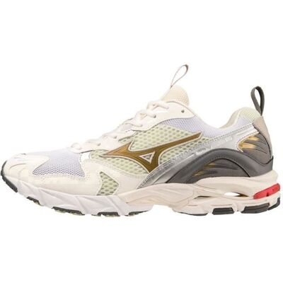Baskets Mizuno Wave Rider 10 Blanc - Publicité Baskets Mizuno Wave Rider 10 Blanc - Publicité