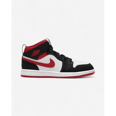 AIR JORDAN Jordan 1 Mid Gym Red Black White (PS) Rouge - Publicité AIR JORDAN Jordan 1 Mid Gym Red Black White (PS) Rouge - Publicité