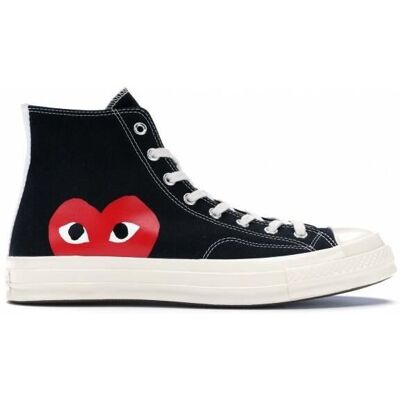 Baskets haute Converse x Comme des garçons - noir - 42 Noir - Publicité Baskets haute Converse x Comme des garçons - noir - 42 Noir - Publicité