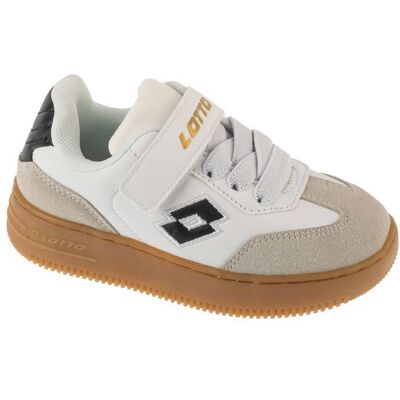 Chaussures de foot en salle - LOTTO - Makera K 2601250K-1011 - Blanc - Garçon (Enfant) - Dessus synthétique Blanc - Publicité Chaussures de foot en salle - LOTTO - Makera K 2601250K-1011 - Blanc - Garçon (Enfant) - Dessus synthétique Blanc - Publicité