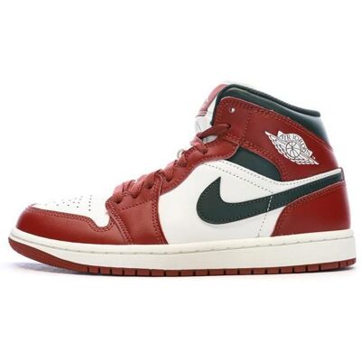 Air Jordan 1 Mid Blanche/Rouge/Noire Homme Nike Rouge - Publicité Air Jordan 1 Mid Blanche/Rouge/Noire Homme Nike Rouge - Publicité