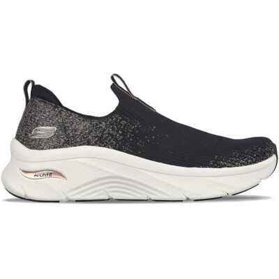 Chaussures de Running Femme - Skechers - Arch Fit DLux - Glimmer Dust - Noir Noir - Publicité Chaussures de Running Femme - Skechers - Arch Fit DLux - Glimmer Dust - Noir Noir - Publicité
