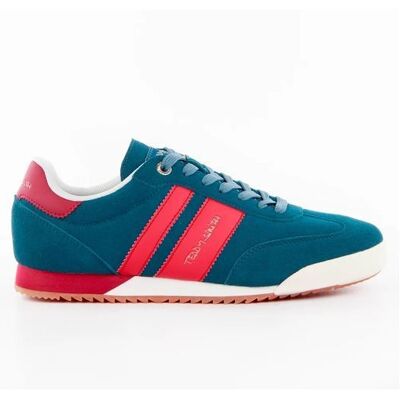 Basket Teddy Smith Homme signature Bleu Synthétique Bleu - Publicité Basket Teddy Smith Homme signature Bleu Synthétique Bleu - Publicité