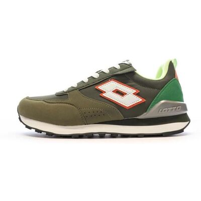 Baskets Kaki/Blanche Homme Lotto Twenty 5 Vert - Publicité Baskets Kaki/Blanche Homme Lotto Twenty 5 Vert - Publicité
