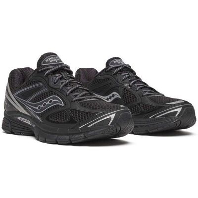Baskets Saucony ProGrid Guide 7 Black Silver – Amorti dynamique et stabilité pour vos runs Bleu - Publicité Baskets Saucony ProGrid Guide 7 Black Silver – Amorti dynamique et stabilité pour vos runs Bleu - Publicité