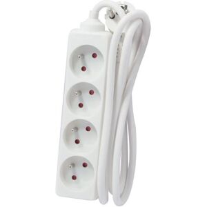 CHACON Bloc multiprise 4 prises 16A 15m blanc Blanc - Publicité CHACON Bloc multiprise 4 prises 16A 15m blanc Blanc - Publicité