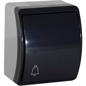 Bouton poussoir étanche - VIPLAST - KOALA - IP44 - Gris anthracite - 1 bouton Noir - Publicité Bouton poussoir étanche - VIPLAST - KOALA - IP44 - Gris anthracite - 1 bouton Noir - Publicité