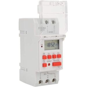 AIMOONSA Programmateur digital 30A 220-240V pour chauffe-eau - Minuterie rail DIN 35 mm LCD Blanc - Publicité AIMOONSA Programmateur digital 30A 220-240V pour chauffe-eau - Minuterie rail DIN 35 mm LCD Blanc - Publicité