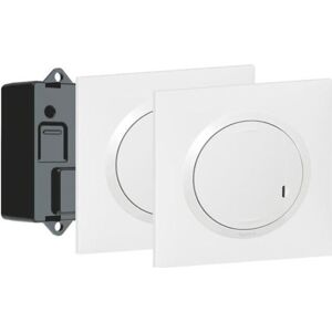 LEGRAND Prêt à poser va-et-vient avec 2 commandes sans fil et 1 micromodule complet Dooxie - Blanc - 600699 - Publicité LEGRAND Prêt à poser va-et-vient avec 2 commandes sans fil et 1 micromodule complet Dooxie - Blanc - 600699 - Publicité