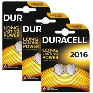 6 x Duracell CR2016 3V Lithium pile bouton batterie 2016 DL2016 BR2016 - Publicité 6 x Duracell CR2016 3V Lithium pile bouton batterie 2016 DL2016 BR2016 - Publicité