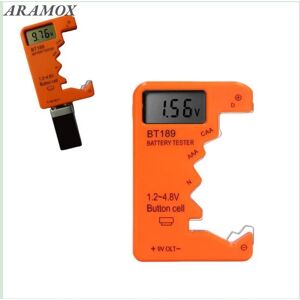 ARAMOX Testeur de Capacité de Batterie Affichage Numérique pour Piles AA AAA 6F22 9V 1.5V - Publicité ARAMOX Testeur de Capacité de Batterie Affichage Numérique pour Piles AA AAA 6F22 9V 1.5V - Publicité