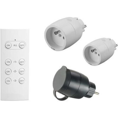 Kit 3 Prises Gao - Télécommande Sans Fil - Publicité Kit 3 Prises Gao - Télécommande Sans Fil - Publicité