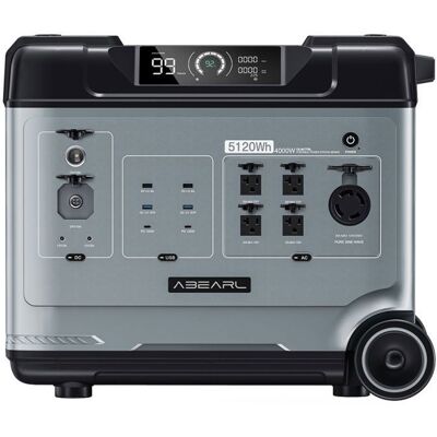 Centrale Électrique Portable - OUKITEL - P5000 Pro - Batterie LiFePO4 5120Wh - Sortie CA 4000W - UPS Oui - Publicité Centrale Électrique Portable - OUKITEL - P5000 Pro - Batterie LiFePO4 5120Wh - Sortie CA 4000W - UPS Oui - Publicité