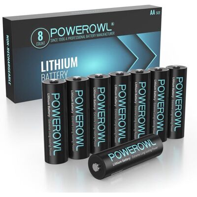 BELOVED BY WINARETTA AA Piles au Lithium 8 Pièces Haute capacité Longue durée 15 V AA pour appareils High-Tech (Non Rechargeables) - Publicité BELOVED BY WINARETTA AA Piles au Lithium 8 Pièces Haute capacité Longue durée 15 V AA pour appareils High-Tech (Non Rechargeables) - Publicité