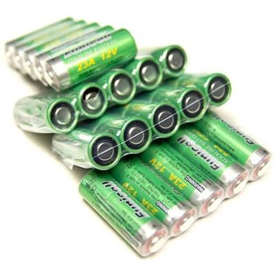 Lot de 20 Piles Alcaline A23 / 23A 12V Eunicell - Publicité Lot de 20 Piles Alcaline A23 / 23A 12V Eunicell - Publicité