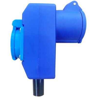 ANTARION Fiche Voleuse Femelle P17 (C/50) – Double Prise 230V Pour Branchements Simultanés Camping Bleu - Publicité ANTARION Fiche Voleuse Femelle P17 (C/50) – Double Prise 230V Pour Branchements Simultanés Camping Bleu - Publicité