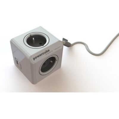 CHACON Multiprise Powercube 3 prises 16A avec 2 Usb 15m gris Blanc - Publicité CHACON Multiprise Powercube 3 prises 16A avec 2 Usb 15m gris Blanc - Publicité