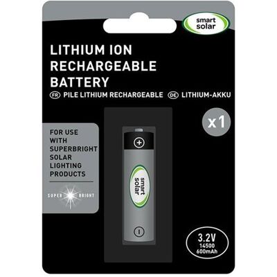 SMART GARDEN Pile rechareable 14500 (AA) Li-Ion 600 mAh - 32 V - Publicité SMART GARDEN Pile rechareable 14500 (AA) Li-Ion 600 mAh - 32 V - Publicité