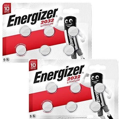Energizer Lot de 12 Piles bouton CR2032 Lithium 3V - Publicité Energizer Lot de 12 Piles bouton CR2032 Lithium 3V - Publicité