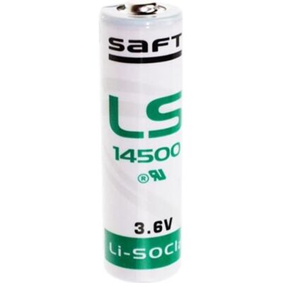 SAFT LS14500 Lithium batterie Li-SOCl2 taille AA LS14500 FT25BT Blanc - Publicité SAFT LS14500 Lithium batterie Li-SOCl2 taille AA LS14500 FT25BT Blanc - Publicité