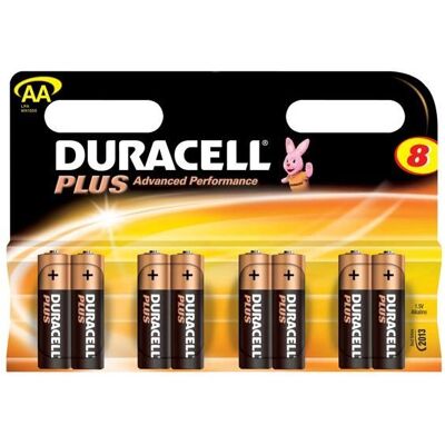 Duracell AA Plus * 8 - Publicité Duracell AA Plus * 8 - Publicité