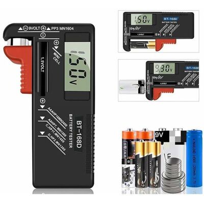 Largeight - Universal Digital Testeur de Piles - AA/AAA/C/D/9V - Publicité Largeight - Universal Digital Testeur de Piles - AA/AAA/C/D/9V - Publicité