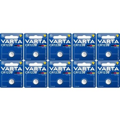 Varta CR1220 (10 blisters de 1 batterie) - Publicité Varta CR1220 (10 blisters de 1 batterie) - Publicité