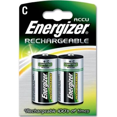 Piles rechargeables C - Energizer - Lot de 2 - Format C - Type LR14 - Rechargeables - Publicité Piles rechargeables C - Energizer - Lot de 2 - Format C - Type LR14 - Rechargeables - Publicité