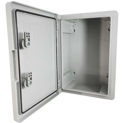 Abs352515 Ide Coffret Abs étanche Ip65 350x250x150 Porte Opaque - Avec Plaque De Montage Gris - Publicité Abs352515 Ide Coffret Abs étanche Ip65 350x250x150 Porte Opaque - Avec Plaque De Montage Gris - Publicité