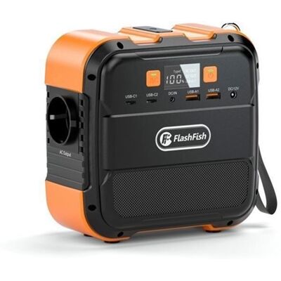 Flashfish A101 Batterie externe 98Wh / 26400mAh – Station d’alimentation portable AC & USB‑C pour camping et urgence Noir - Publicité Flashfish A101 Batterie externe 98Wh / 26400mAh – Station d’alimentation portable AC & USB‑C pour camping et urgence Noir - Publicité
