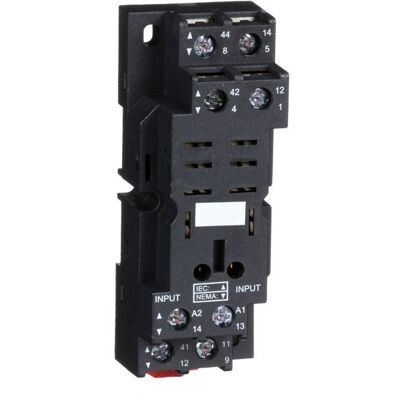 Socle de relais Schneider Electric - 8 contacts - Rail DIN - 15A - Accessoire relais de puissance - Publicité Socle de relais Schneider Electric - 8 contacts - Rail DIN - 15A - Accessoire relais de puissance - Publicité
