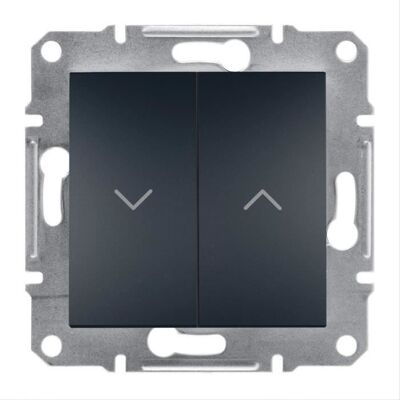 Mécanisme de Persiana Antracite Schneider Electric - Encastrement, 10 AX, IP20 - Publicité Mécanisme de Persiana Antracite Schneider Electric - Encastrement, 10 AX, IP20 - Publicité