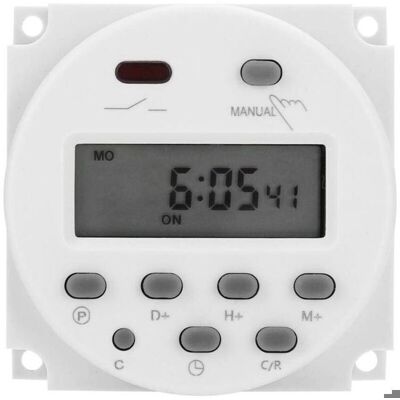 BENSHINE Minuterie Numérique 12 V À Affichage LCD Programmateur Hebdomadaire Étanche Avec Relais Commande De Puissance Pour Domotique - Publicité BENSHINE Minuterie Numérique 12 V À Affichage LCD Programmateur Hebdomadaire Étanche Avec Relais Commande De Puissance Pour Domotique - Publicité