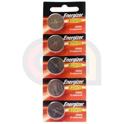 ENERGIZER CR2032 5 piles bouton blister CR2032 Lithium - Publicité ENERGIZER CR2032 5 piles bouton blister CR2032 Lithium - Publicité