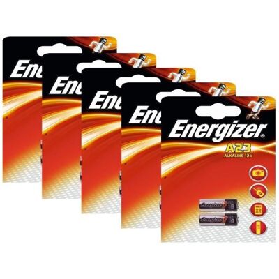 10 x Energizer A23 12V batterie 23A LRV08 MN21 E23A K23A 23A Noir - Publicité 10 x Energizer A23 12V batterie 23A LRV08 MN21 E23A K23A 23A Noir - Publicité