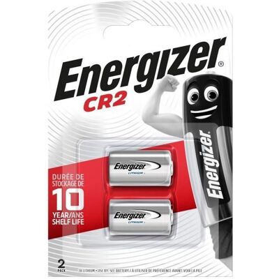 LOT DE 2 piles ENERGIZER CR2 LITHIUM 3V - Publicité LOT DE 2 piles ENERGIZER CR2 LITHIUM 3V - Publicité