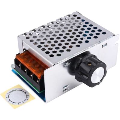 4000W AC 220V Variateur Régulateur Electronique Contrôleur de Vitesse Tension - Publicité 4000W AC 220V Variateur Régulateur Electronique Contrôleur de Vitesse Tension - Publicité