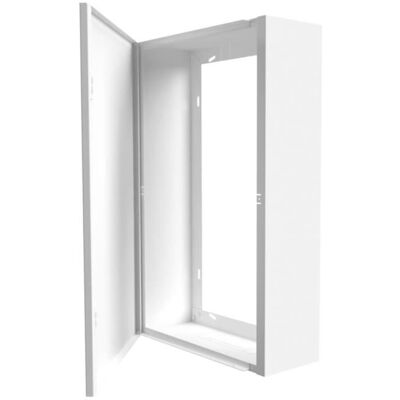 Coffret dhabillage ATOLE pour tableaux électriques 13 modules en acier blanc - H. utile : 480 mm - Publicité Coffret dhabillage ATOLE pour tableaux électriques 13 modules en acier blanc - H. utile : 480 mm - Publicité
