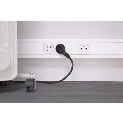 Goulotte électrique pour appareillage 125x52mm - 2m - Protec Blanc - Publicité Goulotte électrique pour appareillage 125x52mm - 2m - Protec Blanc - Publicité