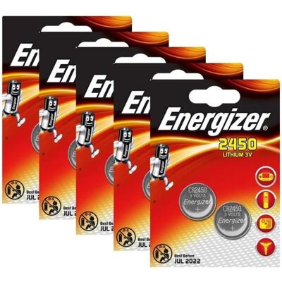 10 x Energizer CR2450 batterie Lithium pile à pile 2450 - Publicité 10 x Energizer CR2450 batterie Lithium pile à pile 2450 - Publicité