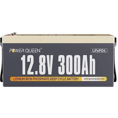 POWER QUEEN Batterie Lithium LiFePO4 12V300Ah - 3840Wh - BMS 200A pour les camping-carssystèmes solaire énergie hors réseau Gris - Publicité POWER QUEEN Batterie Lithium LiFePO4 12V300Ah - 3840Wh - BMS 200A pour les camping-carssystèmes solaire énergie hors réseau Gris - Publicité