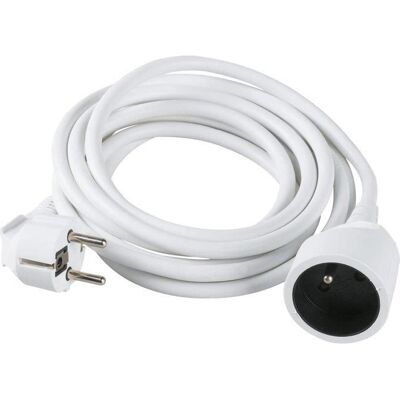 Dhome Câble d'extension souple blanc 5m - Publicité Dhome Câble d'extension souple blanc 5m - Publicité