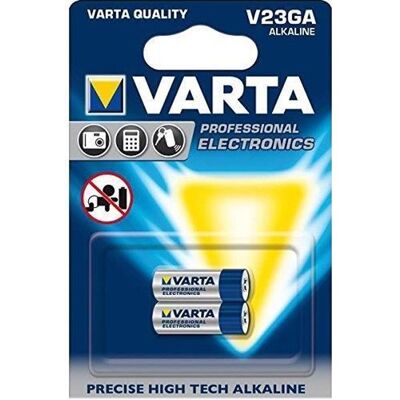 Varta Blister de 2 Piles 4223 V 23GA 12V - Publicité Varta Blister de 2 Piles 4223 V 23GA 12V - Publicité