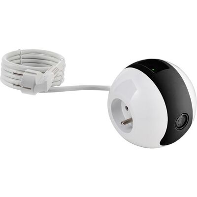WATT&CO Multiprise WATTBALL + USB - noir - Watt and Co Noir - Publicité WATT&CO Multiprise WATTBALL + USB - noir - Watt and Co Noir - Publicité