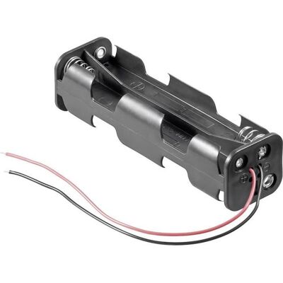 Support de pile 8x LR6 (AA) Goobay 11741 câble (L x l x h) 108.5 x 31.5 x 29.5 mm - Publicité Support de pile 8x LR6 (AA) Goobay 11741 câble (L x l x h) 108.5 x 31.5 x 29.5 mm - Publicité