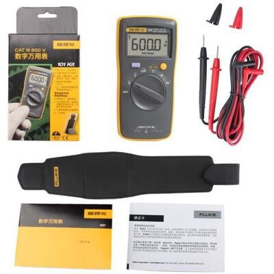 Fluke 101Kit - Multimètre numérique de poche FLUKE F101-KIT multimètre de poche FLUKE 101-101 - Publicité Fluke 101Kit - Multimètre numérique de poche FLUKE F101-KIT multimètre de poche FLUKE 101-101 - Publicité